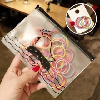 SET 100 CHIẾC DÂY BUỘC TÓC CHO BÉ (TÚI ZIP)