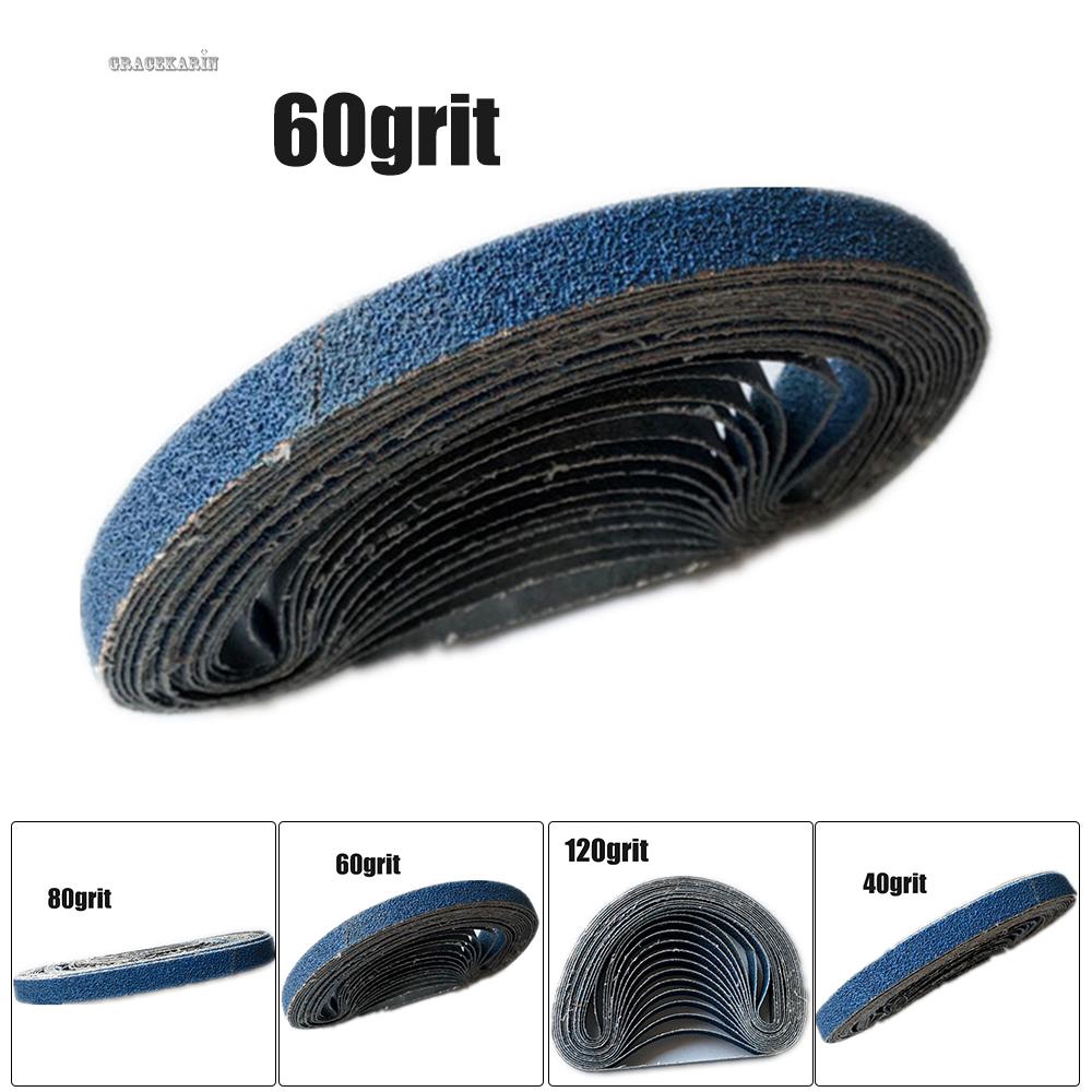 Sanding Belts Blue Sander Polishing Supplies Zirconium corundum File 40/60/80/120 Grit Woodworking Metal Workshop