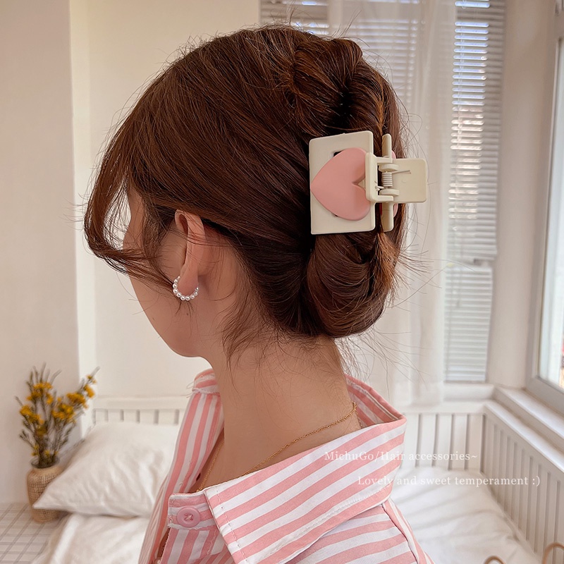 Kẹp Tóc Hình Cá Mập Màu Hồng Dễ Thương Phong Cách Hàn Quốc