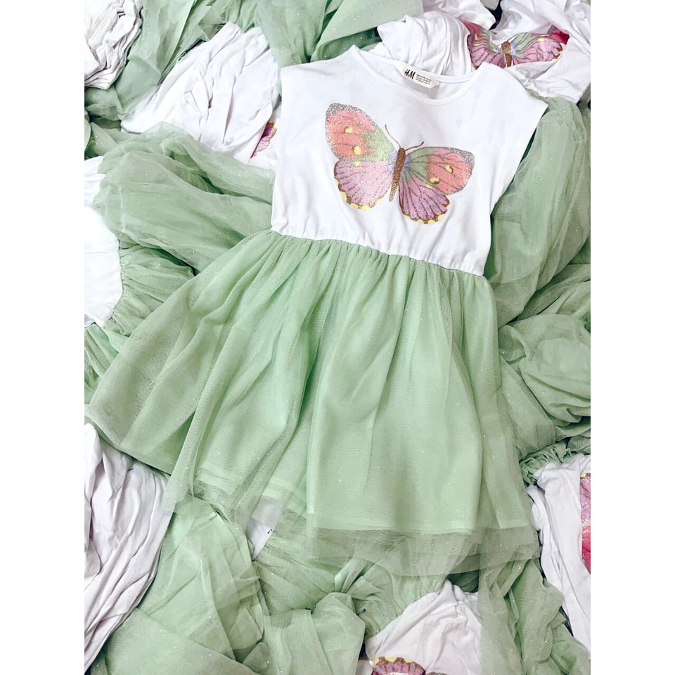 Váy cotton HM xanh mint cực xinh