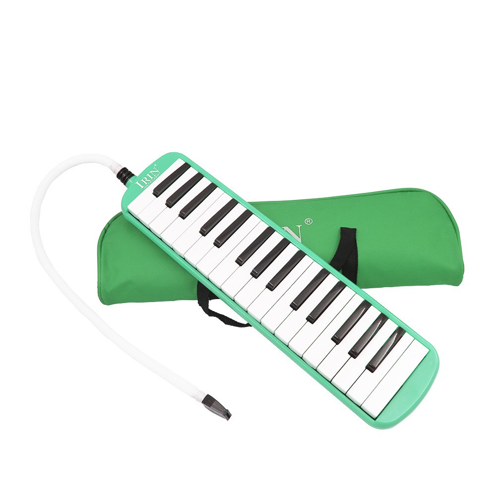 32 phím Melodica Nhạc cụ Bàn phím đàn piano không khí Melodicas với Túi đựng Đôi ống ngậm Khăn lau phím Dán ống dài