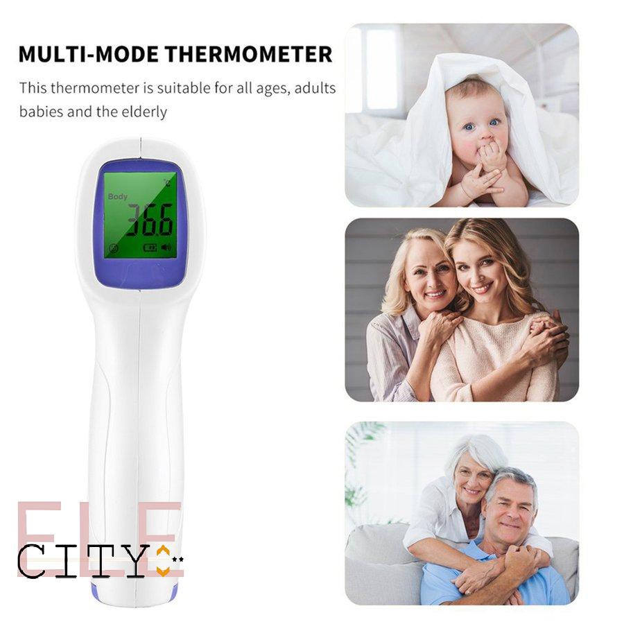 [Hàng mới về] Nhiệt kế điện tử hồng ngoại cảm biến đo trán đa chức năng có đèn nền ba màu chất lượng cao