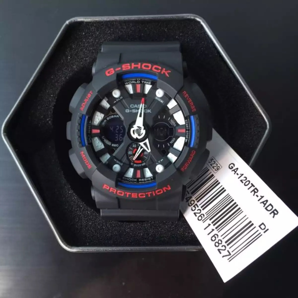 Đồng hồ Nam Casio G-shock GA-120TR Chính hãng Chống nước 20 ATM Tuổi thọ pin 7 năm  bảo hành 12 tháng quốc tế
