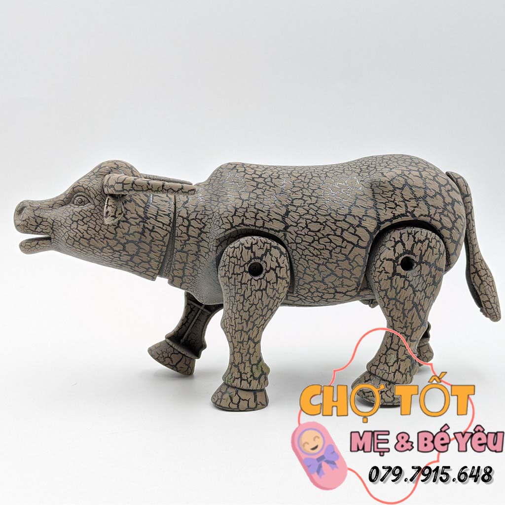 Đồ Chơi Robot trâu tự di chuyển đèn , tiếng kêu đầy sống động