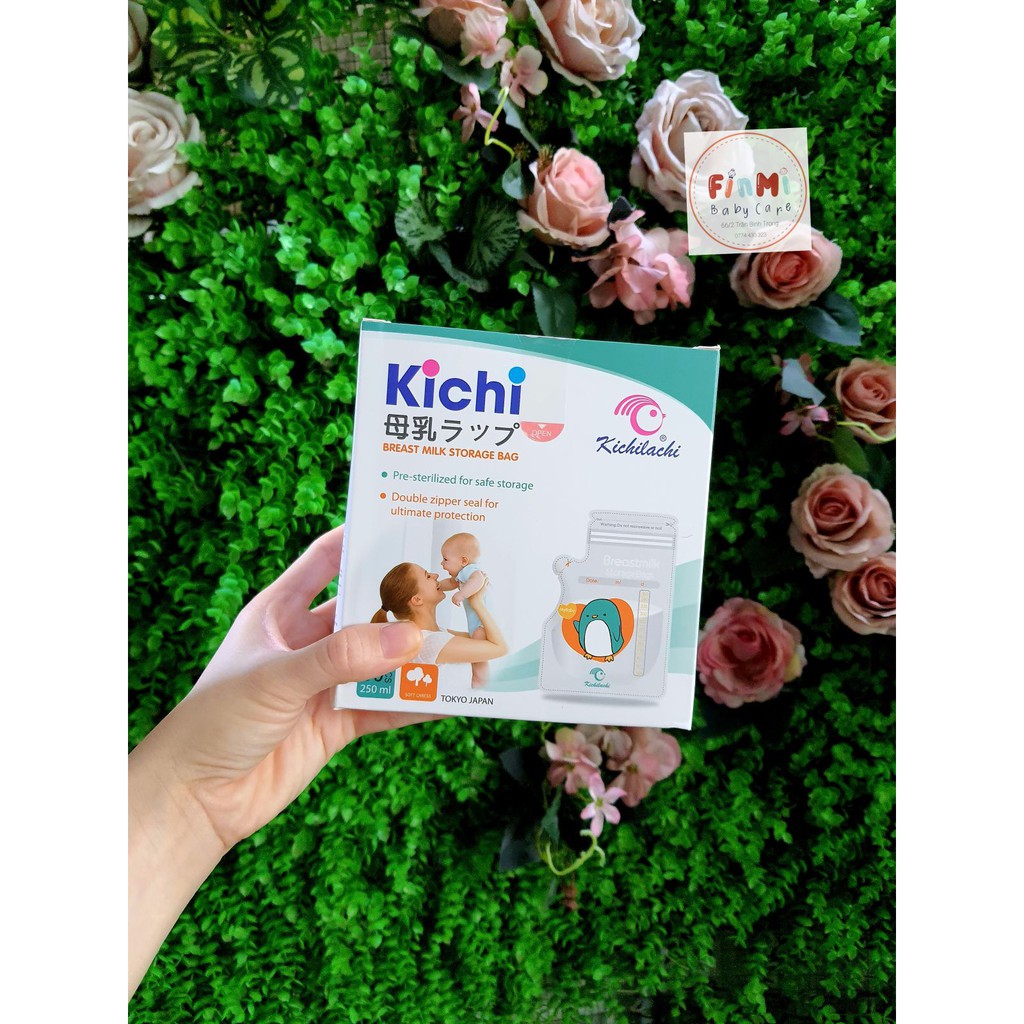 Hộp 50 túi trữ sữa Kichi 250ml