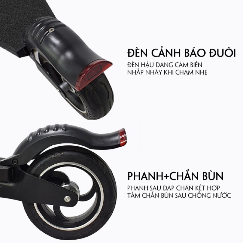 Xe Scooter điện người lớn có thể gấp gọn thanh thiếu niên nam nữ đi làm đi học tiện lợi - Xe Scooter gấp gọn cao cấp