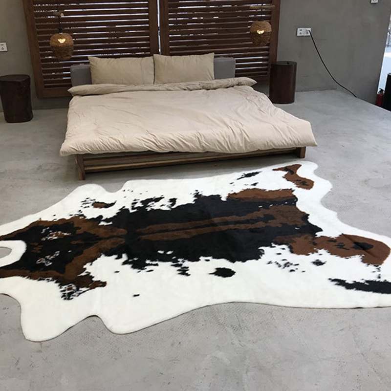 Vỏ Bọc Đệm Ghế Ngồi Bằng Lông Giả Kiểu Dân Tộc In Họa Tiết Động Vật / Hổ / Bò Sữa