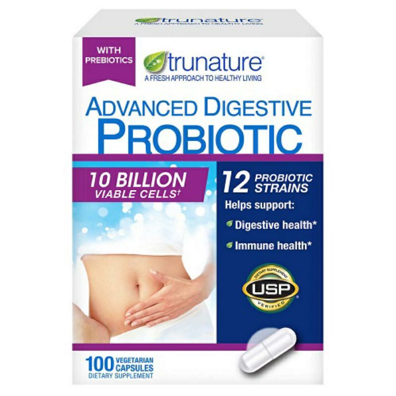 [ Date 4/24] Viên uống hỗ trợ tiêu hoá Advanced Digestive Probiotic Trunature 100v