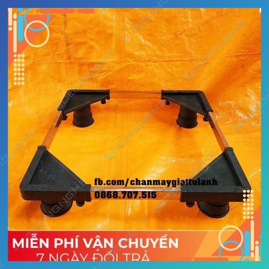 Combo 3 chân kê tủ lạnh máy giặt không rỉ inox