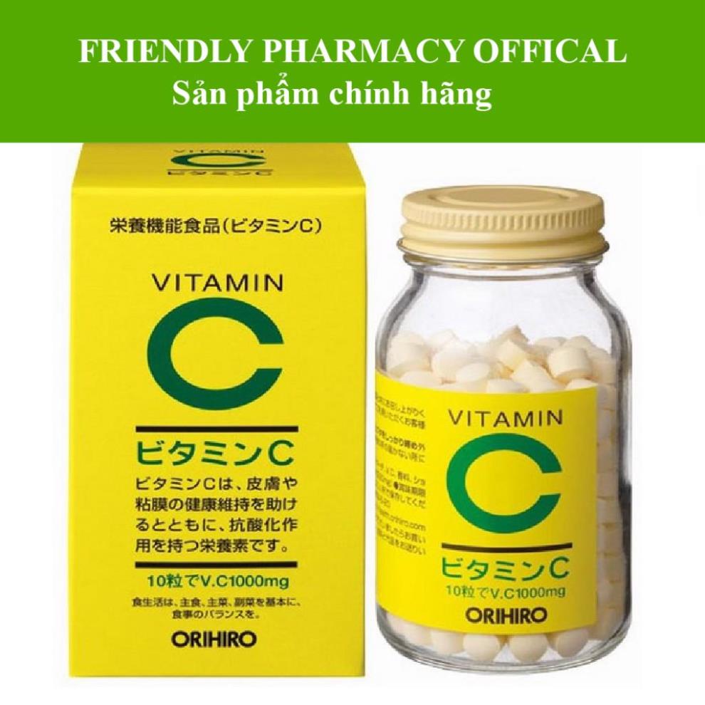 Vitamin C 1000mg Orihiro 300 viên – Hỗ trợ tăng sức đề kháng, miễn dịch, chống oxy hóa, bảo vệ da