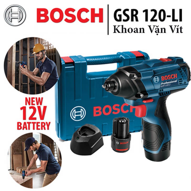 Máy khoan vặn vít dùng pin Bosch GSR 120-LI (12V)