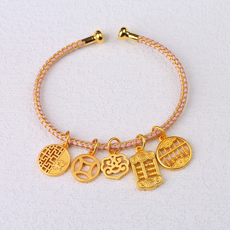 [Hàng Có Sẵn Giao Hàng Ngay Lập Phương] Hạt Đệm Chống Oxy Hóa Tự Làm Vòng Tay / Nhẫn Cỡ Nhỏ Chống Trượt Màu Vàng Kim Không Gây Dị Ứng diy