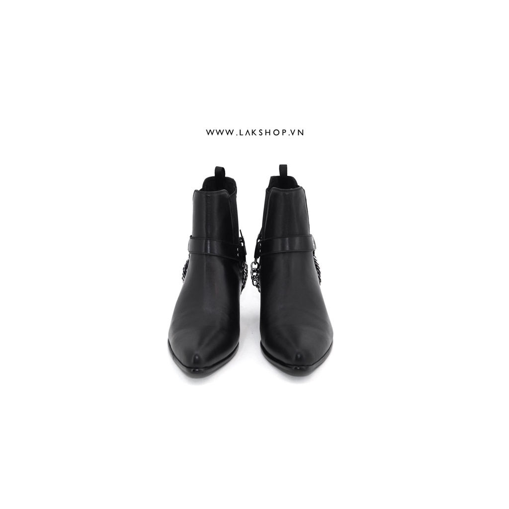 Giày Ce.Lai Chain-Embellished Leather Chelsea Boots