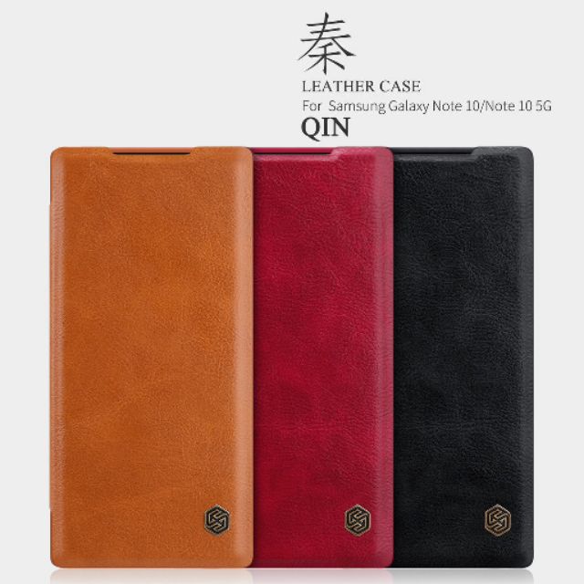 Bao da QIN samsung galaxy note 10 / note 10 plus chính hãng nillkin