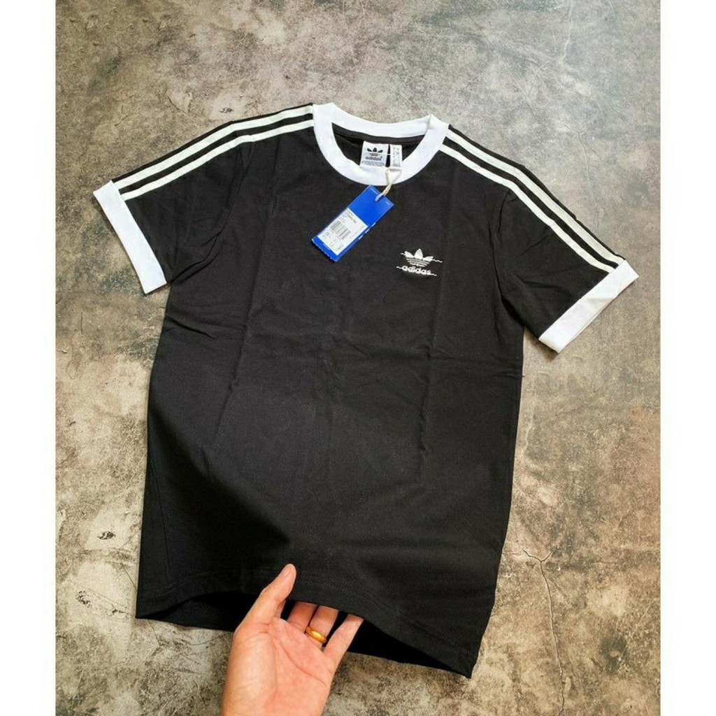 👉SALE HOT💝Áo Thun Adidas 3-Stripes Black Nam Nữ Full Tag Code | BigBuy360 - bigbuy360.vn