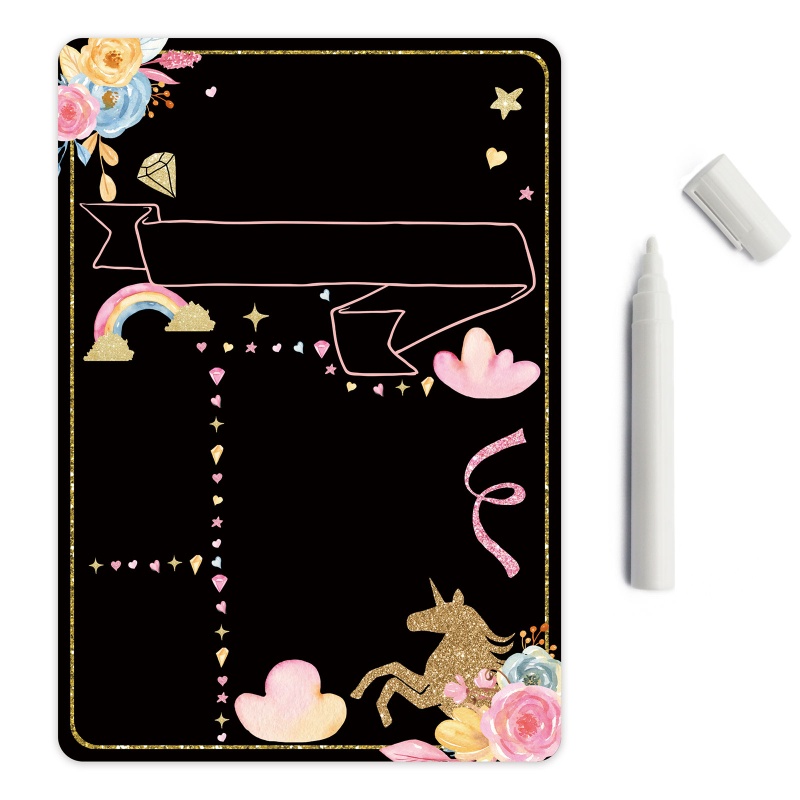 Bảng Đen Viết Phấn Có Thể Tái Sử Dụng Dùng Làm Đạo Cụ Chụp Ảnh Sự Kiện &amp; Tiệc Tù