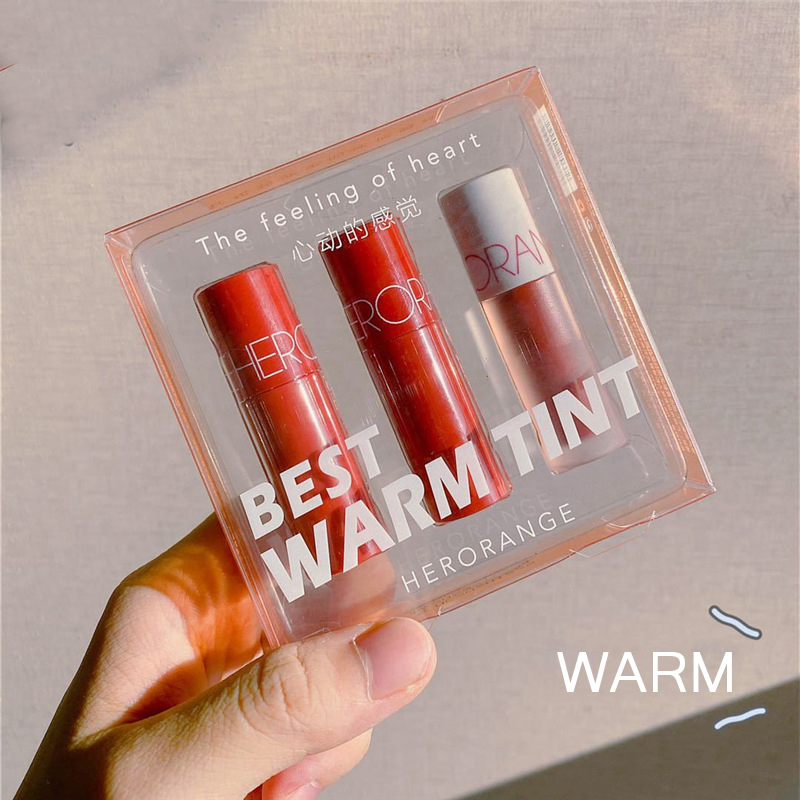 (Hàng Mới Về) Bộ 3 Son Môi Mini Màu Lạnh Trang Điểm Hàng Ngày | BigBuy360 - bigbuy360.vn