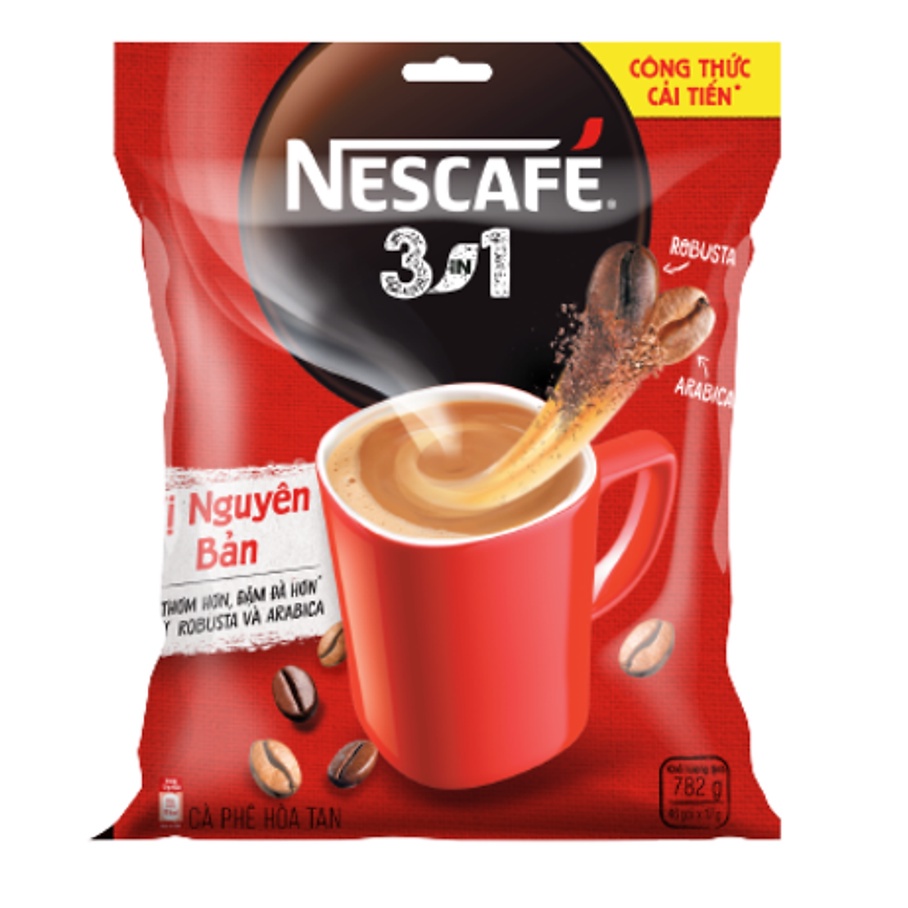 Cafe hòa tan Nescafe bịch đỏ 46 gói