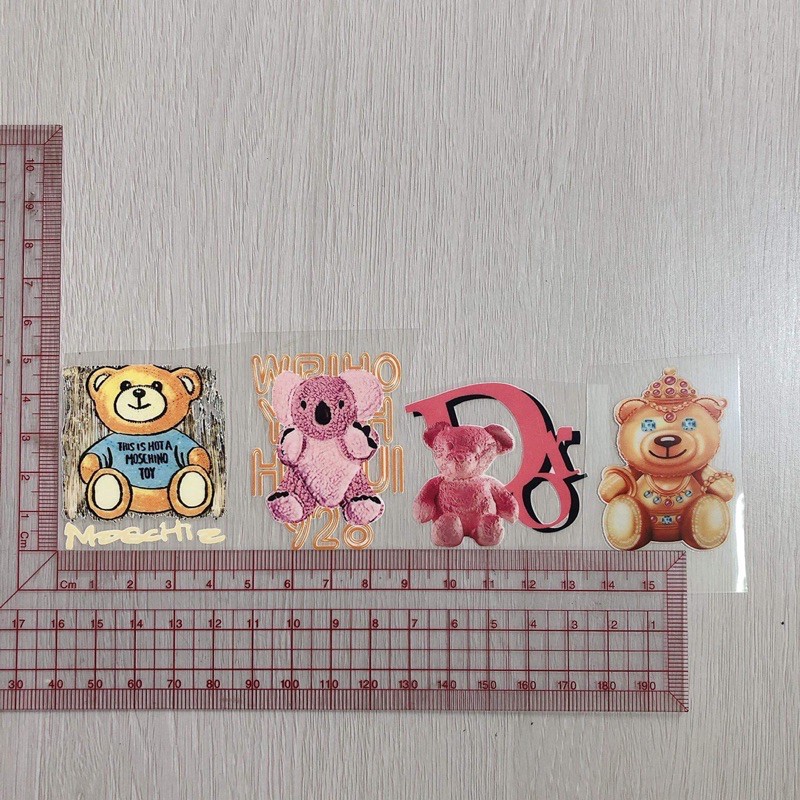 Sticker hình ủi nhiệt gấu