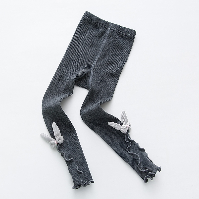HOT_Quân Legging bé gái đính tai thỏ siêu xinh, len mềm mịn cho bé từ 1-5 tuổi