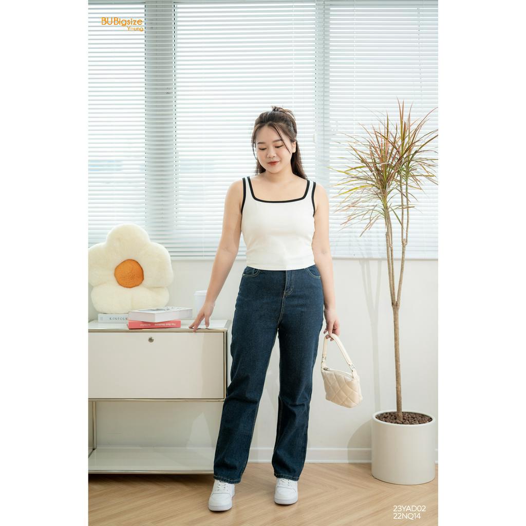 Áo 3 lỗ phối viền BIGSIZE (55kg đến 95kg) - 23YAD02 - [BU Bigsize Young]