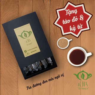 ✔ Trà hoa đường đen hộp 1 KG mix vị: (tặng táo đỏ & kỷ tử)