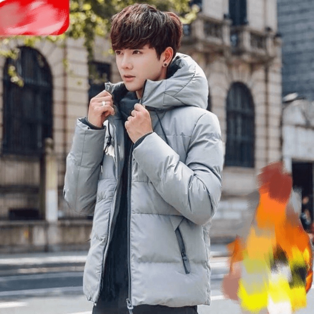 ÁO KHOÁC PHAO NAM CÓ MŨ - CHẰN LÔNG 3 LỚP CỰC ẤM - GIỮ ẤM CƠ THỂ MÙA LẠNH - MÙA MƯA - THỜI TRANG THU ĐÔNG HBMT