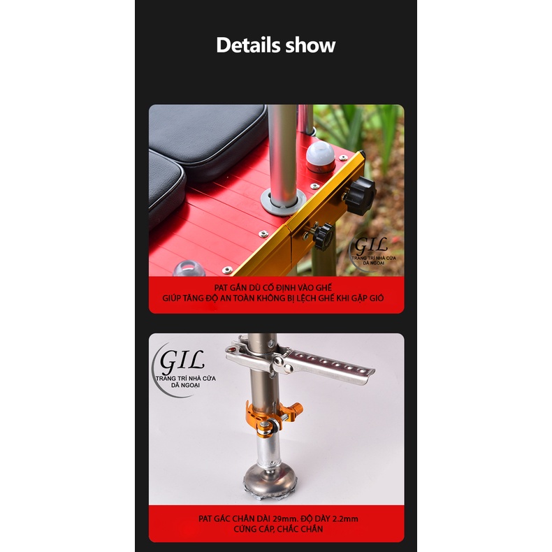 Ghế ngồi câu cá địa hình cao cấp