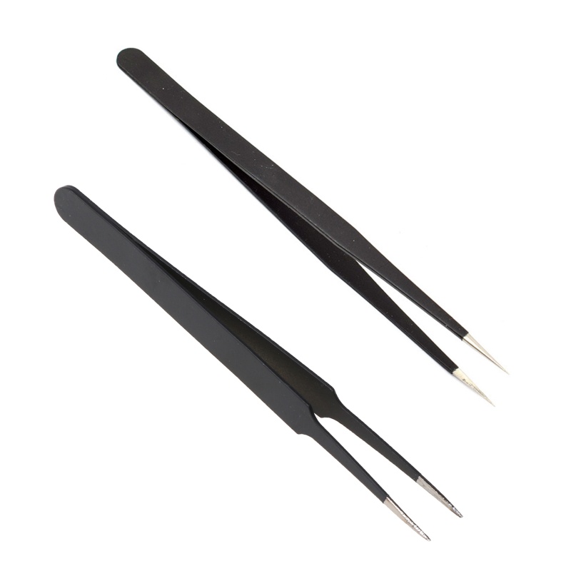 Nhíp đầu cong ESD-15 bằng thép chống tĩnh điện dùng sửa chữa trang sức
