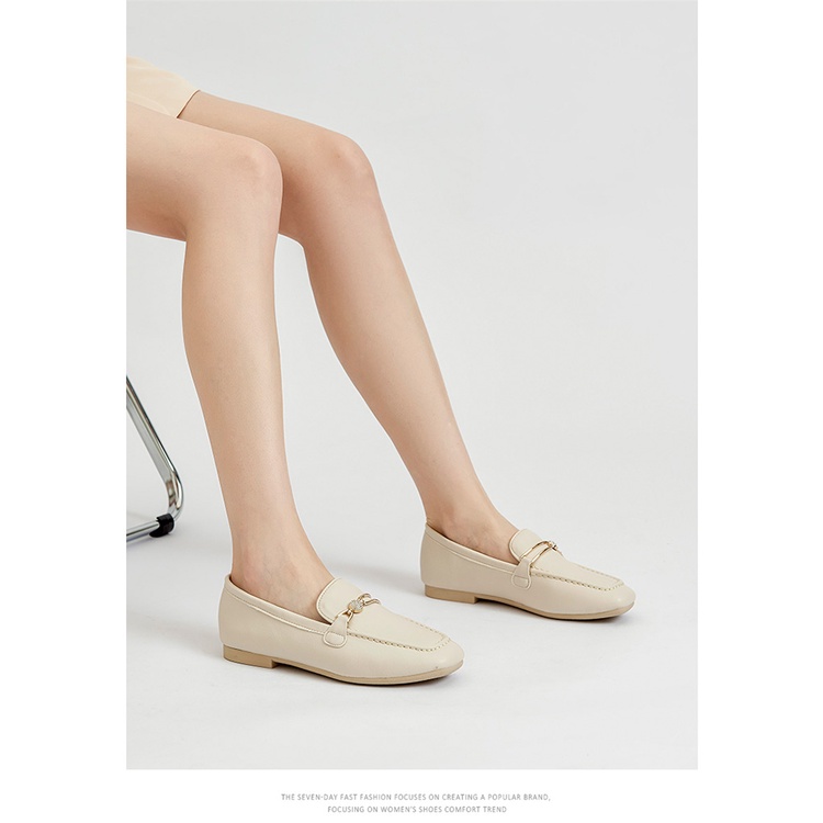 Giày bệt Dusto chính hãng, mũi tròn, da mềm không sợ đau chân