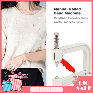 Set Máy Đính Ngọc Trai Nhân Tạo / Đinh Tán Trang Trí Quần Áo Tại Nhà Diy