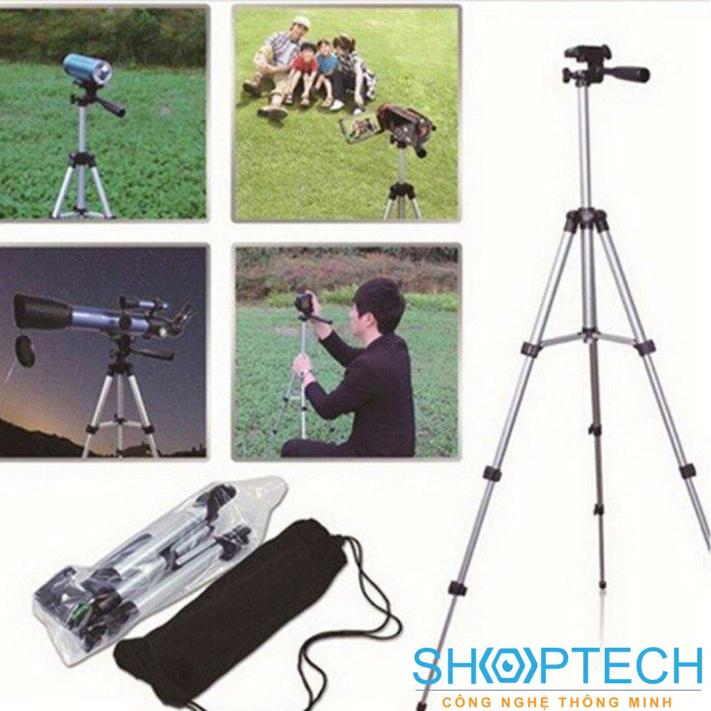 Chân giá đỡ máy chụp ảnh Tripod TF-3110 - Bộ Tripod chân chụp ảnh 1020mm và giá đỡ điện thoại - Gía đỡ 3 Chân Tripod 311