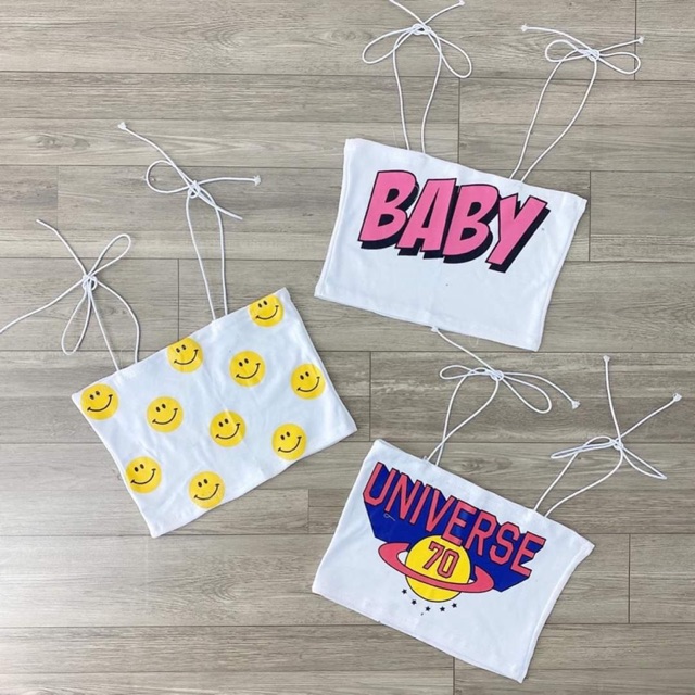 [ Mã WASTAPR giảm 10K đơn 50K] ÁO DÂY IN NHIỀU HÌNH