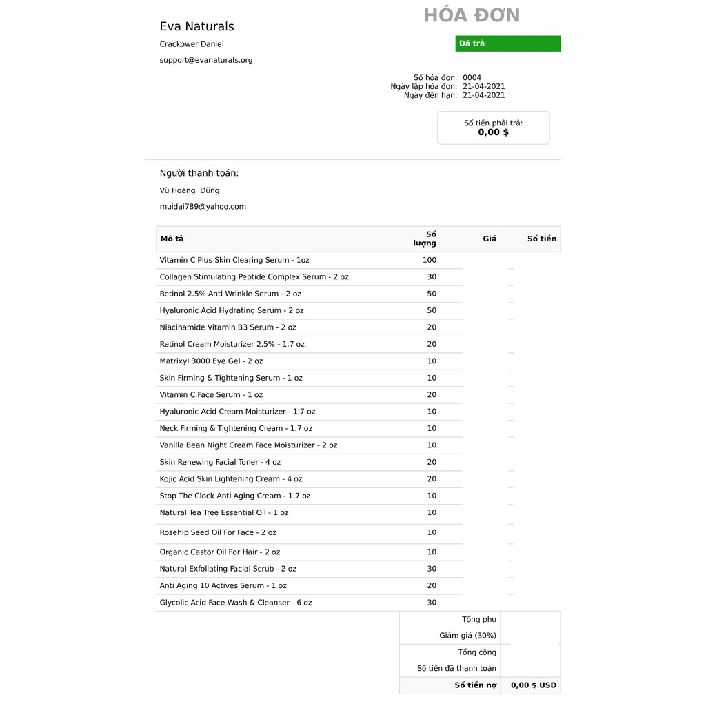Nước Hoa Hồng Cân Bằng Độ Ẩm và Ngừa Mụn Eva Naturals Skin Renewing Facial Toner 120ml | BigBuy360 - bigbuy360.vn