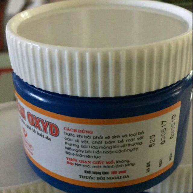 Mỡ kẽm Oxyd 100g date mới liên tục