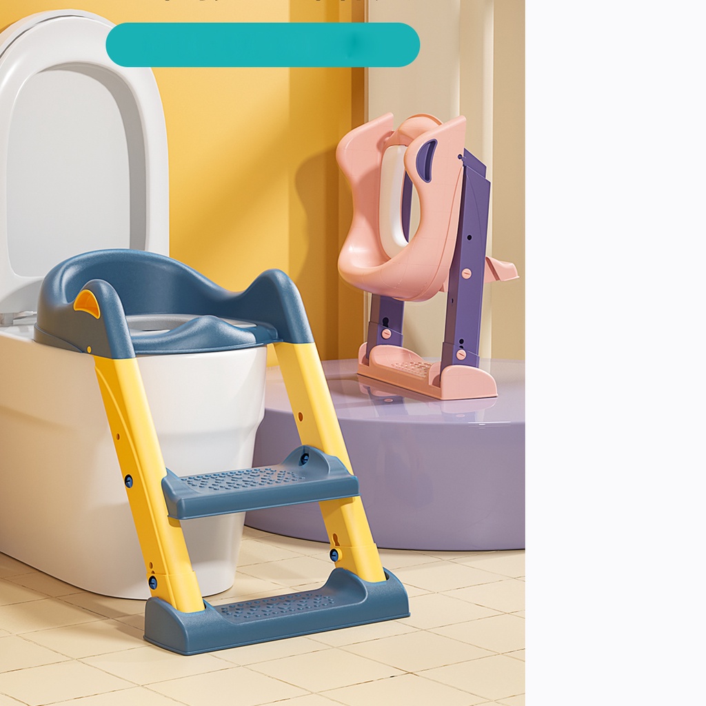 Thu nhỏ bồn cầu, toilet có bậc thang cho bé đi vệ sinh