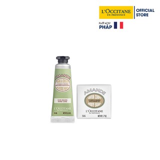 L’Occitane kem dưỡng da tay 10ml và xà phòng chiết xuất Hạnh Nhân 50gr