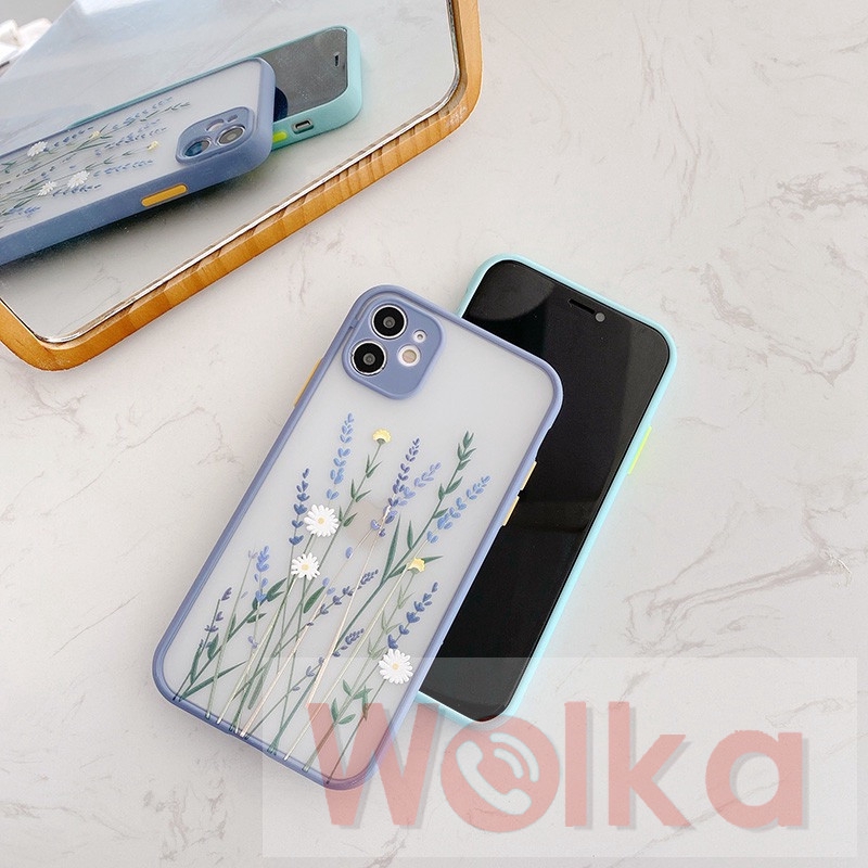 Ốp điện thoại TPU dẻo có tấm bảo vệ camera hình hoa oải hương cho IPHONE 11 PRO MAX 8 7 PLUS 6 6S PLUS X XS MAX XR SE 2020 iPhone 12 Pro Max 12Mini | BigBuy360 - bigbuy360.vn