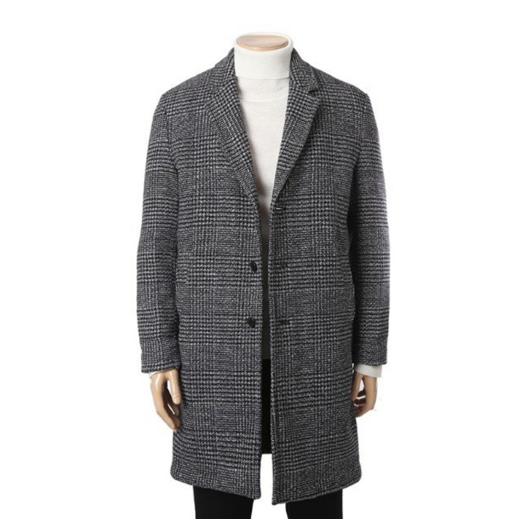 Áo khoác dạ dáng dài nam, áo khoác mangto nam HUM xuất Hàn [CÓ BIG SIZE] | BigBuy360 - bigbuy360.vn