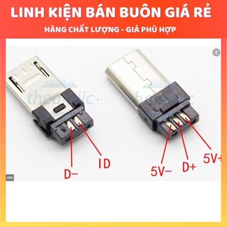 Đầu Jack MicroUSB Đực 4pin