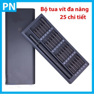 Bộ tua vít đa năng 25 chi tiết cao cấp làm bằng thép từ tính hộp nhôm
