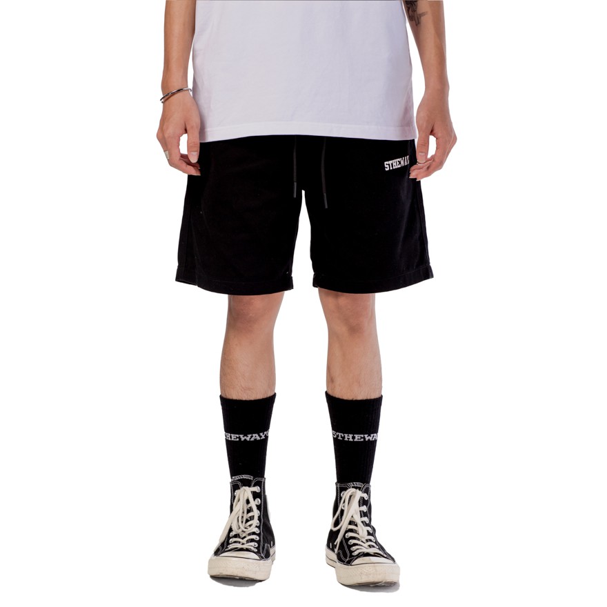 5THEWAY® SKATER SHORT™ in BLACK aka Quần Short Đen