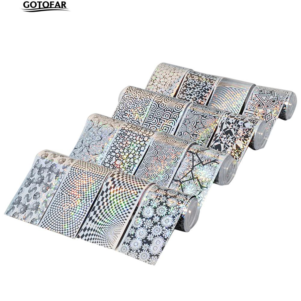 Set 16 tờ miếng dán trang trí móng tay nghệ thuật phong cách sáng tạo thời trang