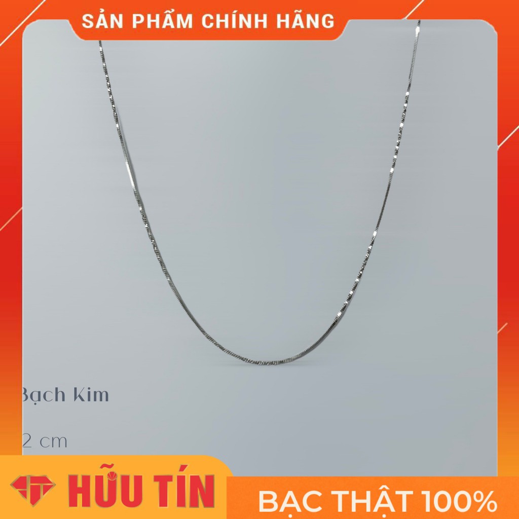 Dây chuyền Bạc Xi Bạch Kim BK3