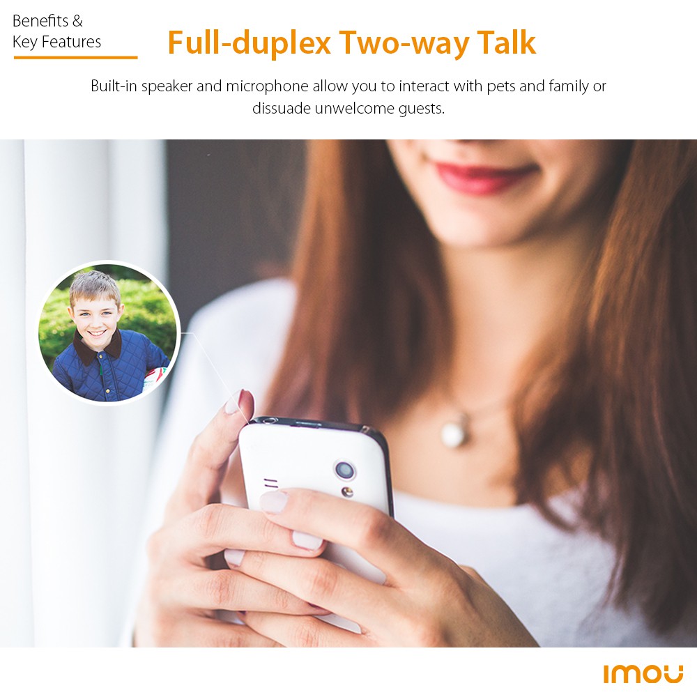 Camera an ninh Imou Ranger 2C không dây Wifi 1080P IP 360 nhận diện người quan sát ban đêm cho trẻ em