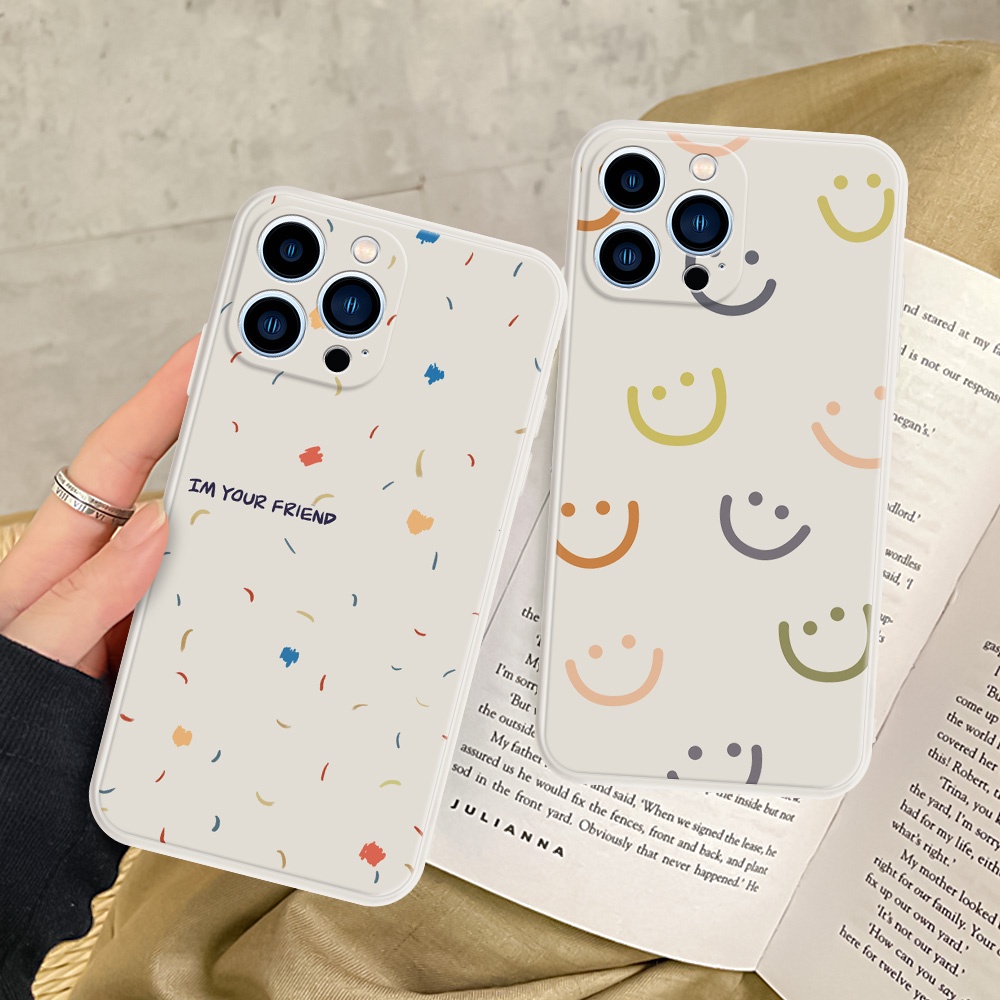 Ốp Điện Thoại Mềm Hình Mặt Cười Dễ Thương Cho Xiaomi Poco X3 NFC X3 Pro X2 Mi 11 10 Lite 11 10 Pro Mi 9 9T 10T 11T Pro 8 SE 11 Ultra Xiaomi Black Shark 4