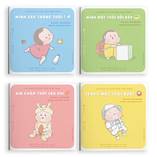 Sách Ehon - Bộ 4 cuốn Làm quen với cuộc sống cùng Tengu - Ehon Nhật Bản cho bé 0-4 tuổi