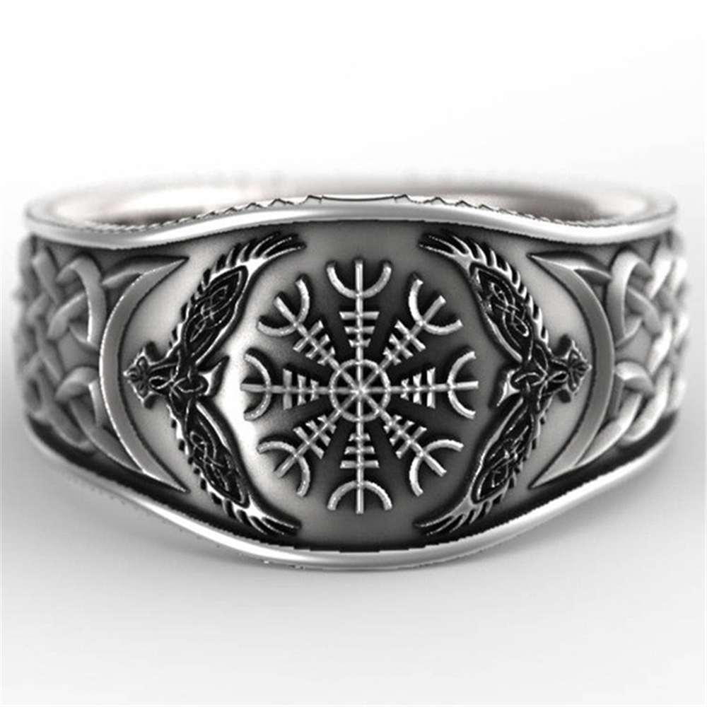 DIACHA Biker Eagle Compass Vintage Gothic Viking Celtic Band Rings
