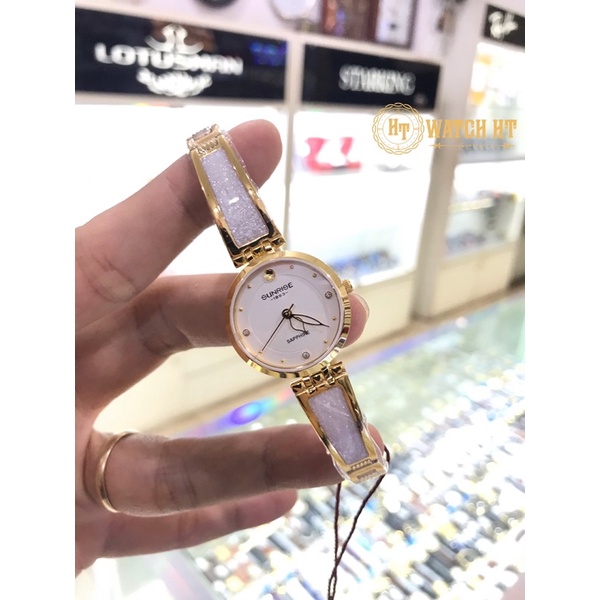 Đồng hồ nữ SUNRISE 9957SA full hộp, thẻ chính hãng, Kính Sapphire chống xước