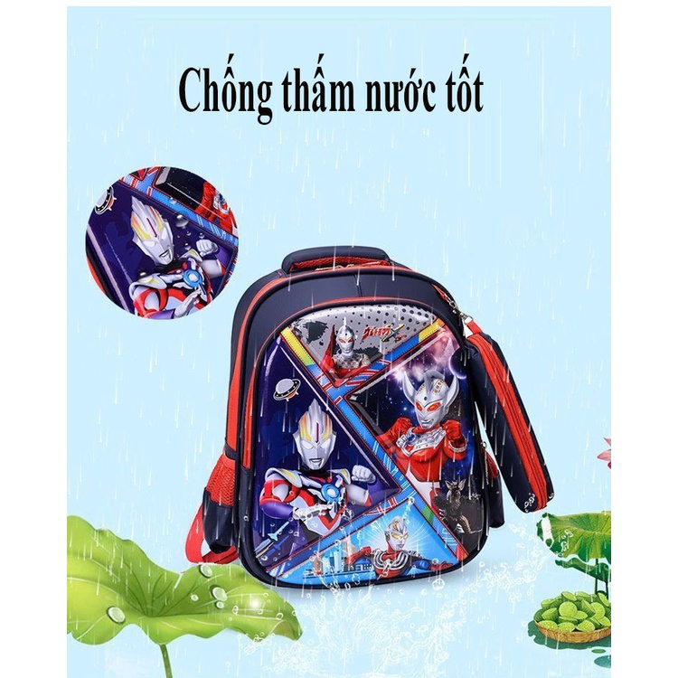 Ba Lô Đi Họ 3D Hàng Chất Lượng Dành Cho Bé Ba lô chống thấm nước cặp học sinh siêu nhẹ cho bé trai, bé gái cấp 1